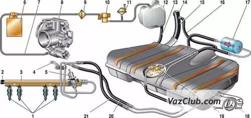 Где находится датчик топлива на ВАЗ 2112 с 16 клапанами и как его найти