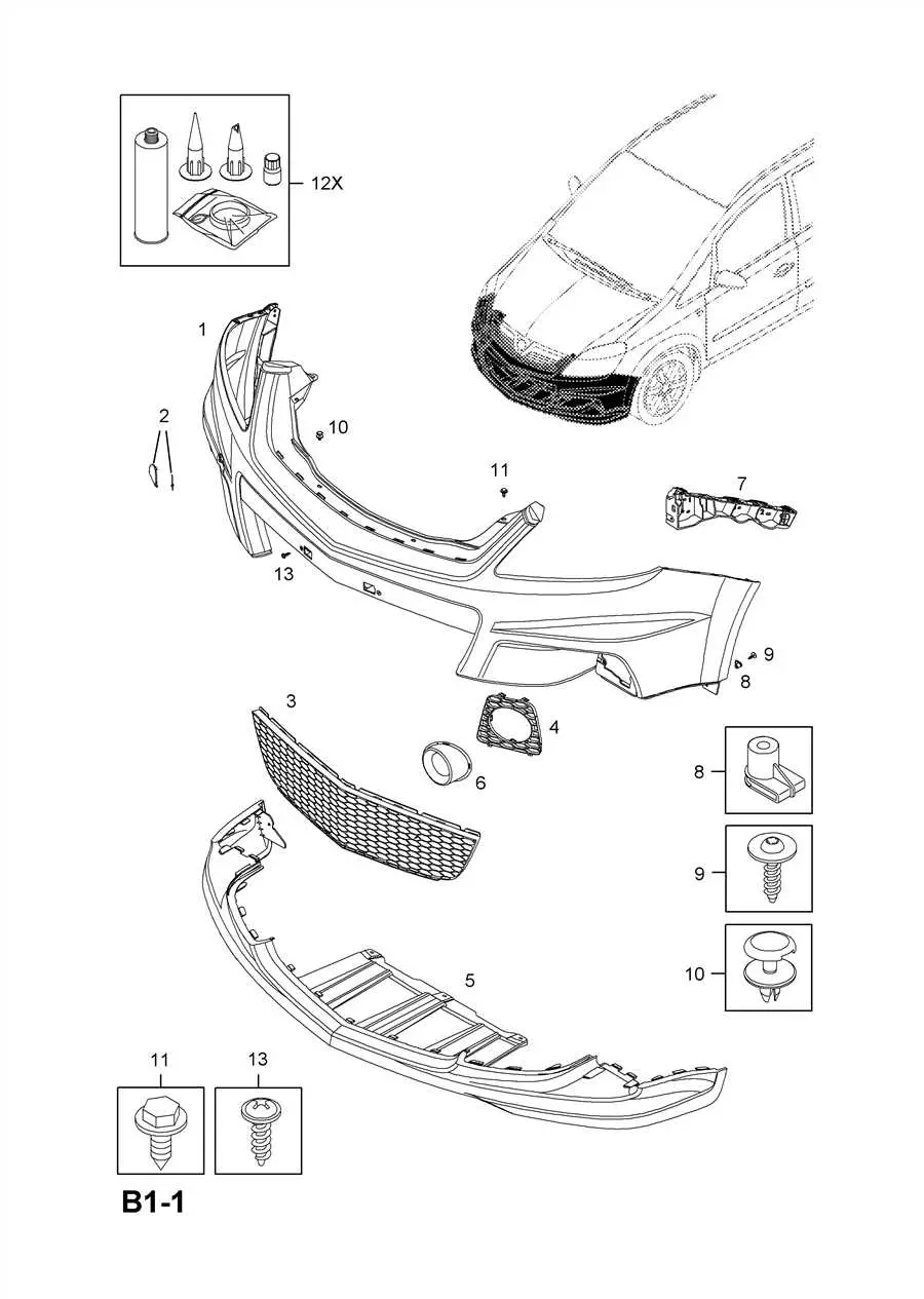 Как правильно закрепить передний бампер на Opel Zafira B - подробная инструкция с фото и видео