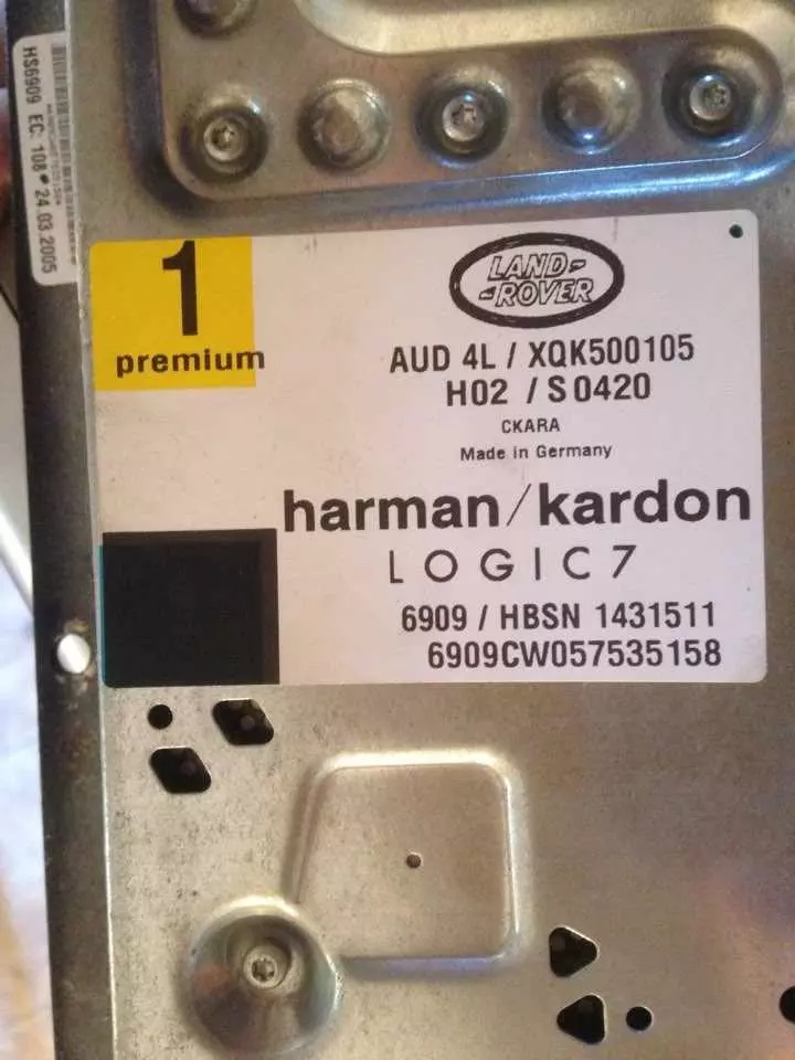 Шема подключения Harman Kardon Logic 7 на Range Rover