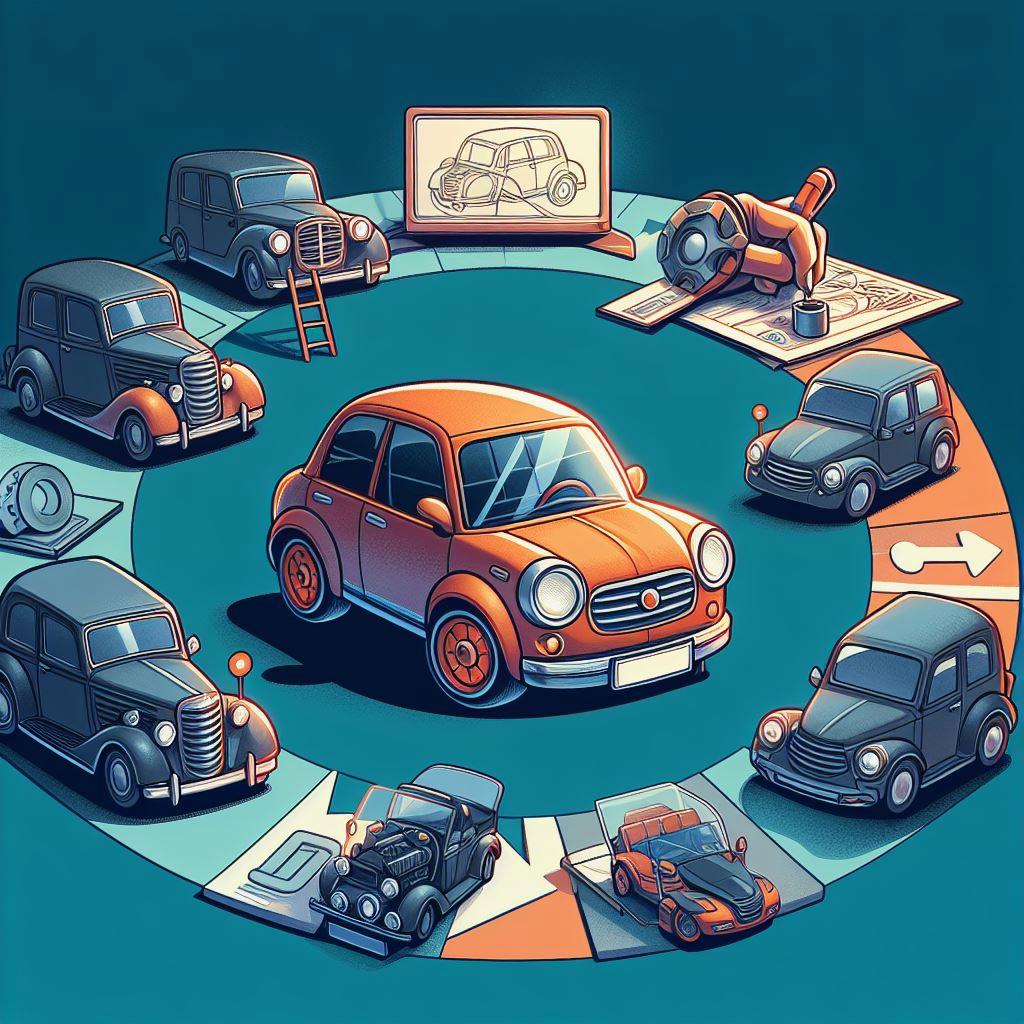🚗 Путешествие автомобиля: От первого наброска до массового производства: ✍️ Искра воображения: Как рождаются концепты автомобилей